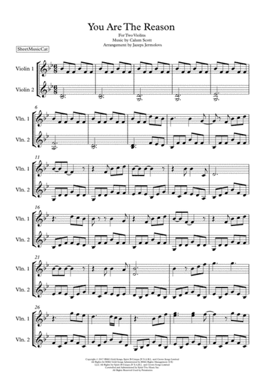 You Are The Reason (arr. Jazeps Jermolovs)