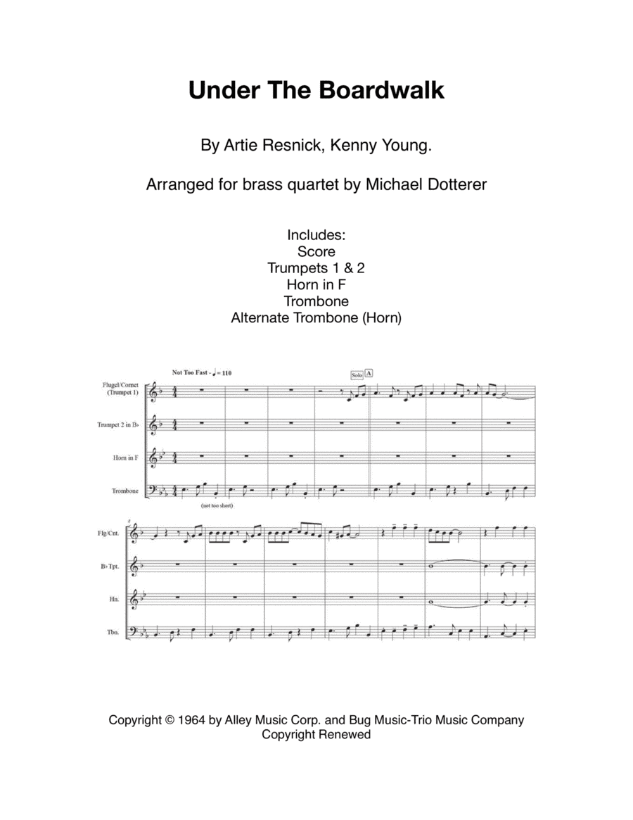 Under The Boardwalk (arr. Michael Dotterer)