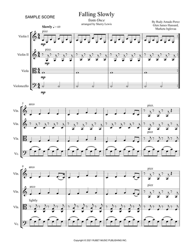 Te Prometo (falling Slowly) (arr. Sherry Lewis)