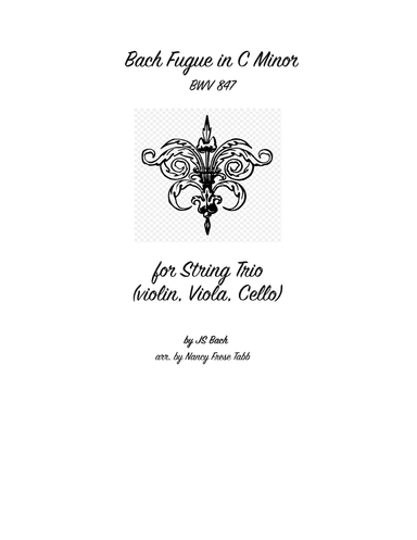 Bach Fugue in C Minor (BWV 847) for String Trio (arr. Nancy Frese Tabb)