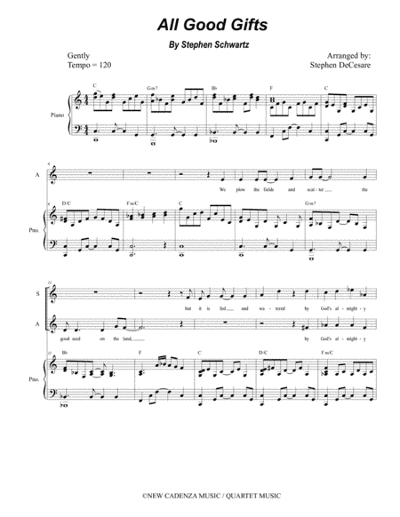 All Good Gifts (arr. Stephen DeCesare)
