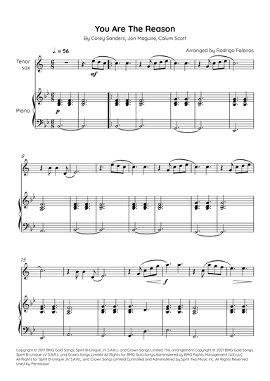 You Are The Reason (arr. Rodrigo Faleiros)