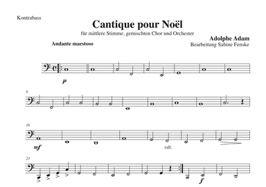 Cantique pour Noël (arr. Sabine Fenske)