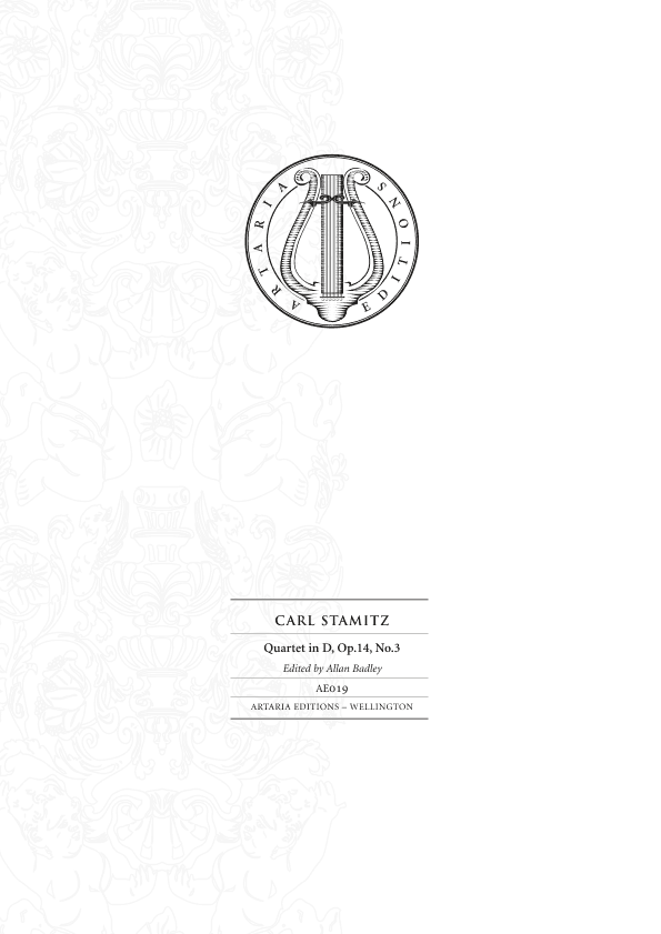 String Quartet in D major, Op. 14, No. 3 (score and parts) (arr. Artaria Editions)