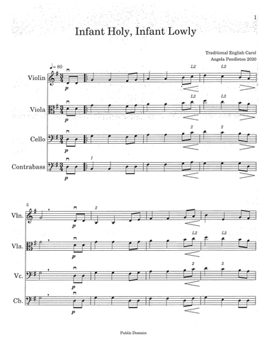 Infant Holy, Infant Lowly (arr. Angela R Pendleton)
