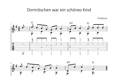 Dornröschen war ein schönes Kind (arr. Bettina Schipp)