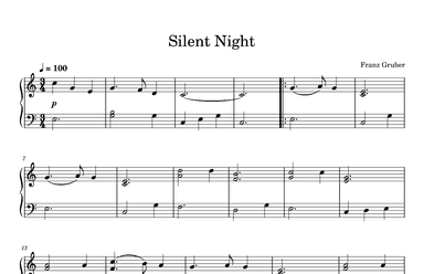 Silent Night (arr. © PianoWithMichael.com)