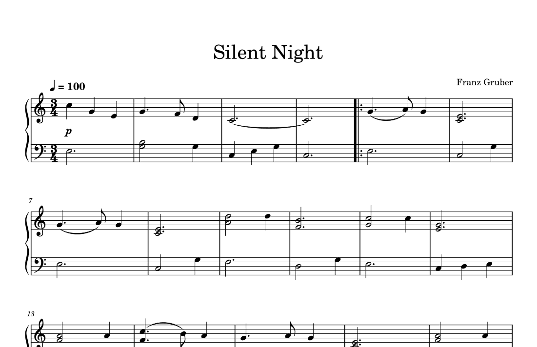 Silent Night (arr. © PianoWithMichael.com)