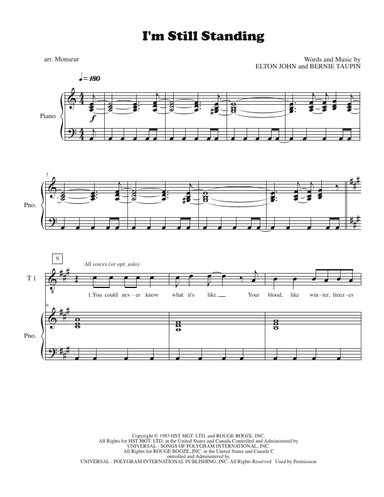 I'm Still Standing (arr. David Monseur)