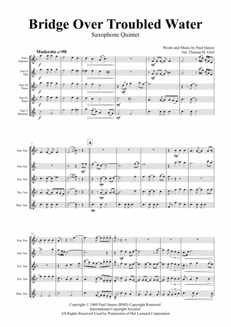 Bridge Over Troubled Water (arr. Thomas H. Graf)