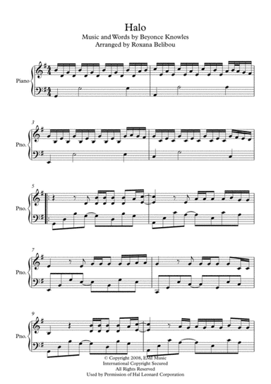 Halo (arr. Roxana Belibou)