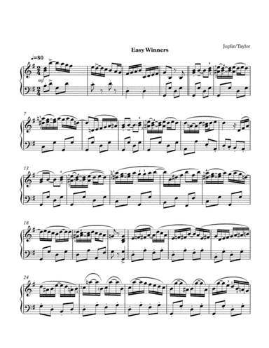 The Easy Winners (arr. Paul Taylor)