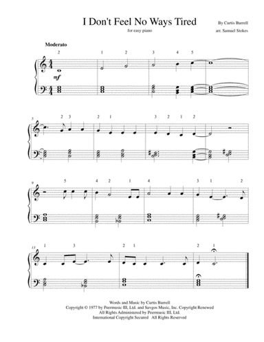 I Don't Feel No Ways Tired (arr. Samuel Stokes)