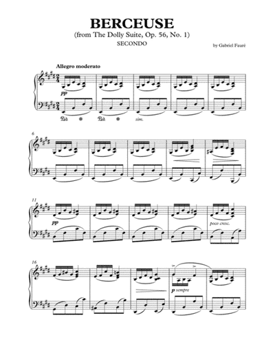 Berceuse (from The Dolly Suite) (arr. Gabriel Fauré)