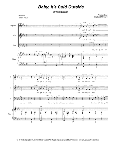 Baby, It's Cold Outside (arr. Stephen DeCesare)