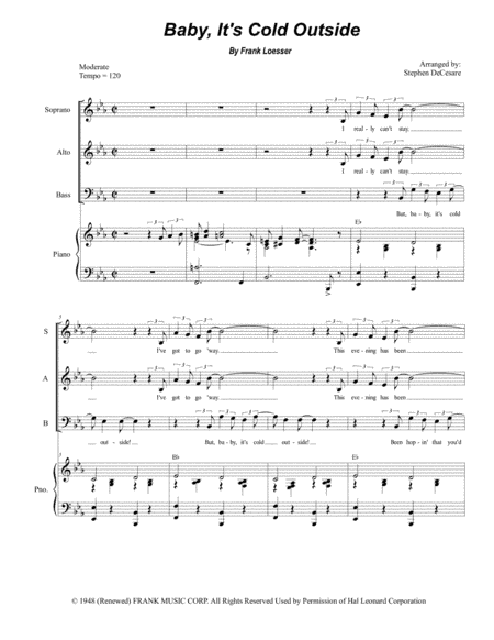 Baby, It's Cold Outside (arr. Stephen DeCesare)