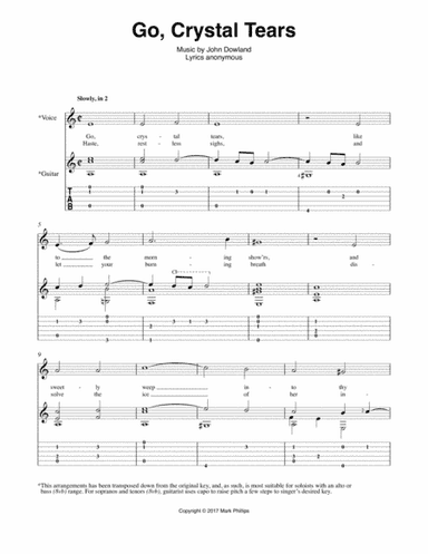 Go, Crystal Tears (arr. Mark Phillips)