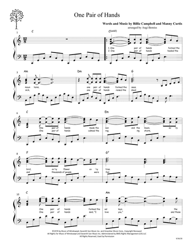 One Pair Of Hands (arr. Angi Bemiss)
