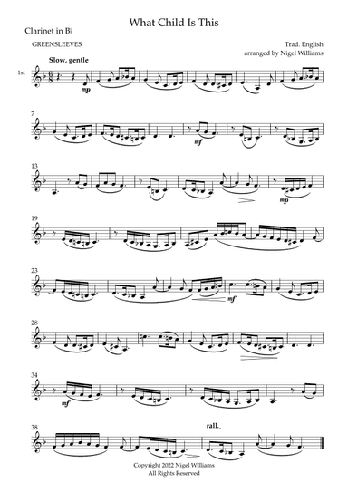What Child Is This (arr. Nigel Williams)