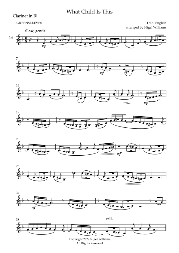 What Child Is This (arr. Nigel Williams)