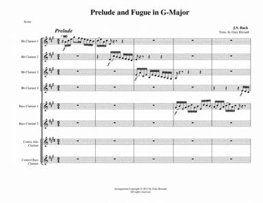Prelude and Fugue in G-Major (BWV 541) (arr. Gary Bricault)