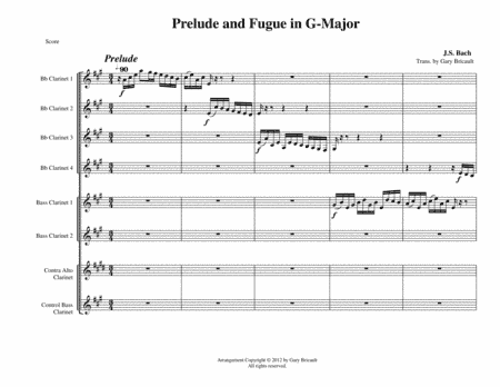 Prelude and Fugue in G-Major (BWV 541) (arr. Gary Bricault)