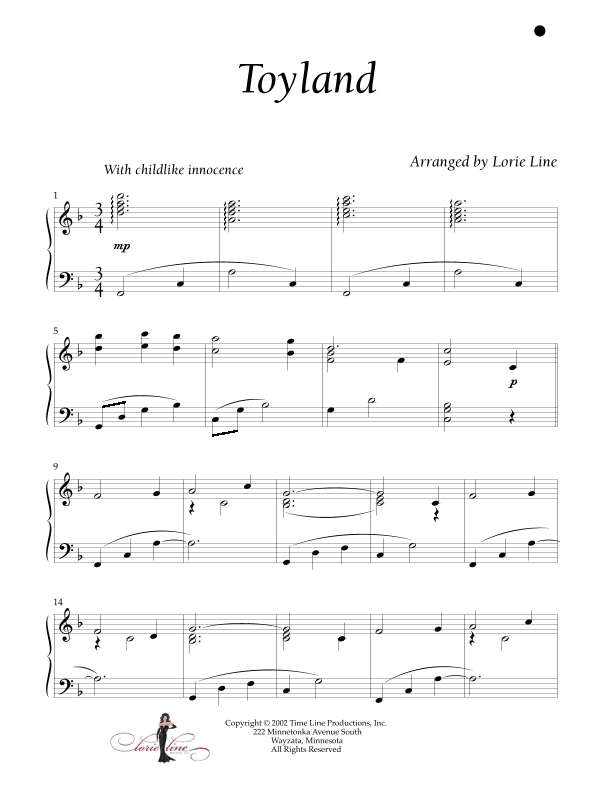 Toyland Victor Herbert Pd (arr. Lorie Line)