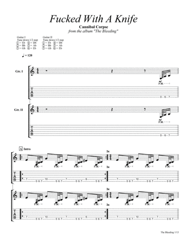Fucked With A Knife (arr. Angel V. Fortiz)