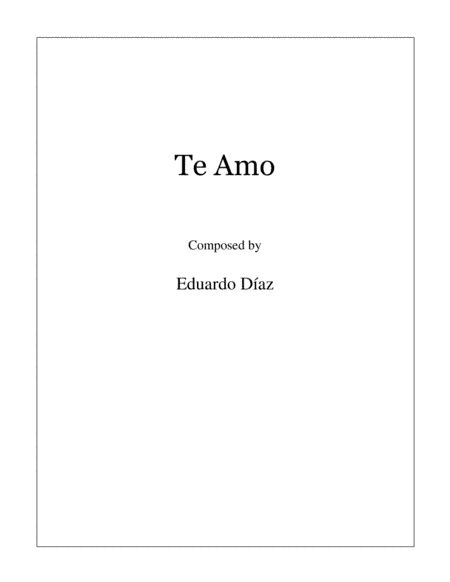 Te Amo