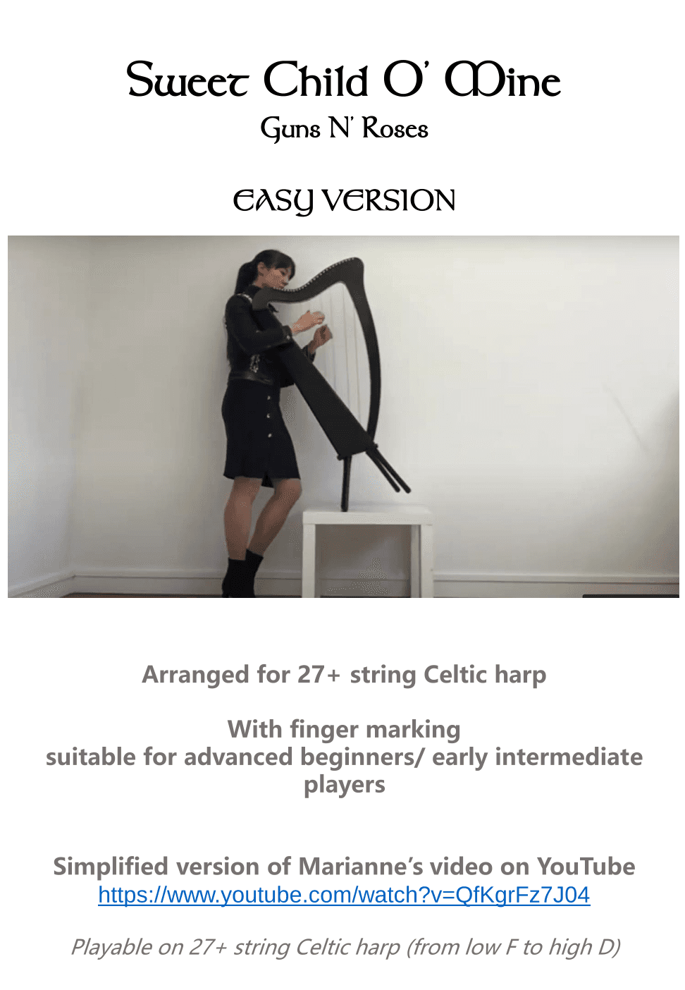 Sweet Child O' Mine (arr. MARIANNE BOUVETTE)