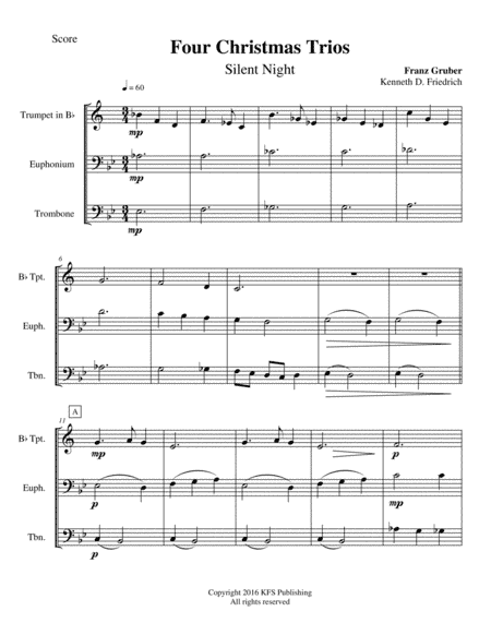 Four Christmas Trios (arr. Kenneth D. Friedrich)