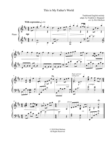 This is My Father's World (arr. Rick Barham)