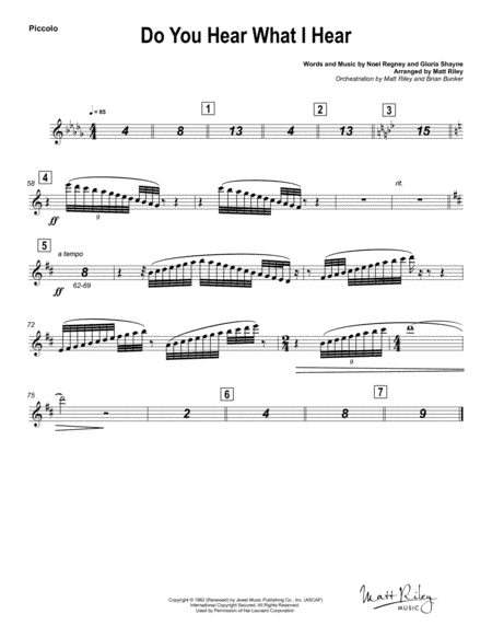 Do You Hear What I Hear (arr. www.mattrileymusic.com)