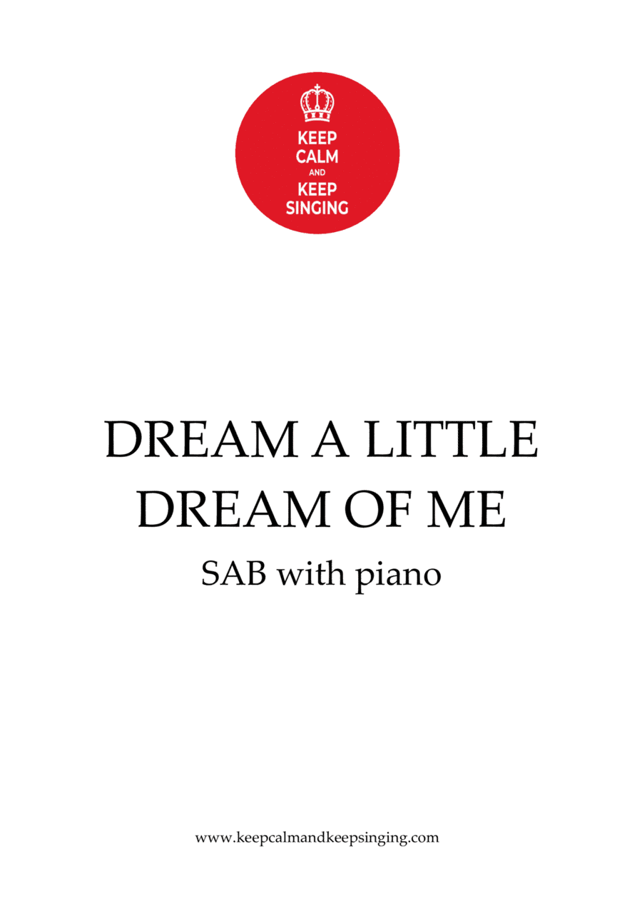 Dream A Little Dream Of Me (arr. Debbie Warren)