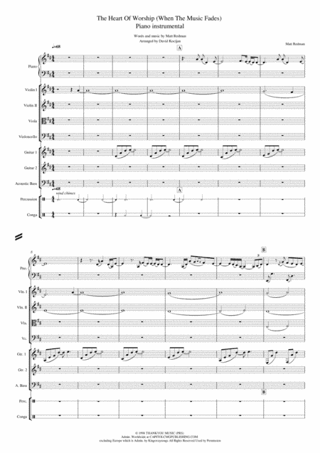 The Heart Of Worship (when The Music Fades) (arr. David Kocijan)