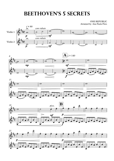 Secrets (arr. Ana Paula Pires)