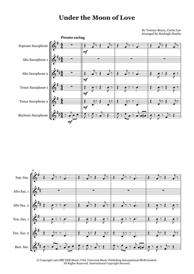 Under The Moon Of Love (arr. Kayleigh Huelin)