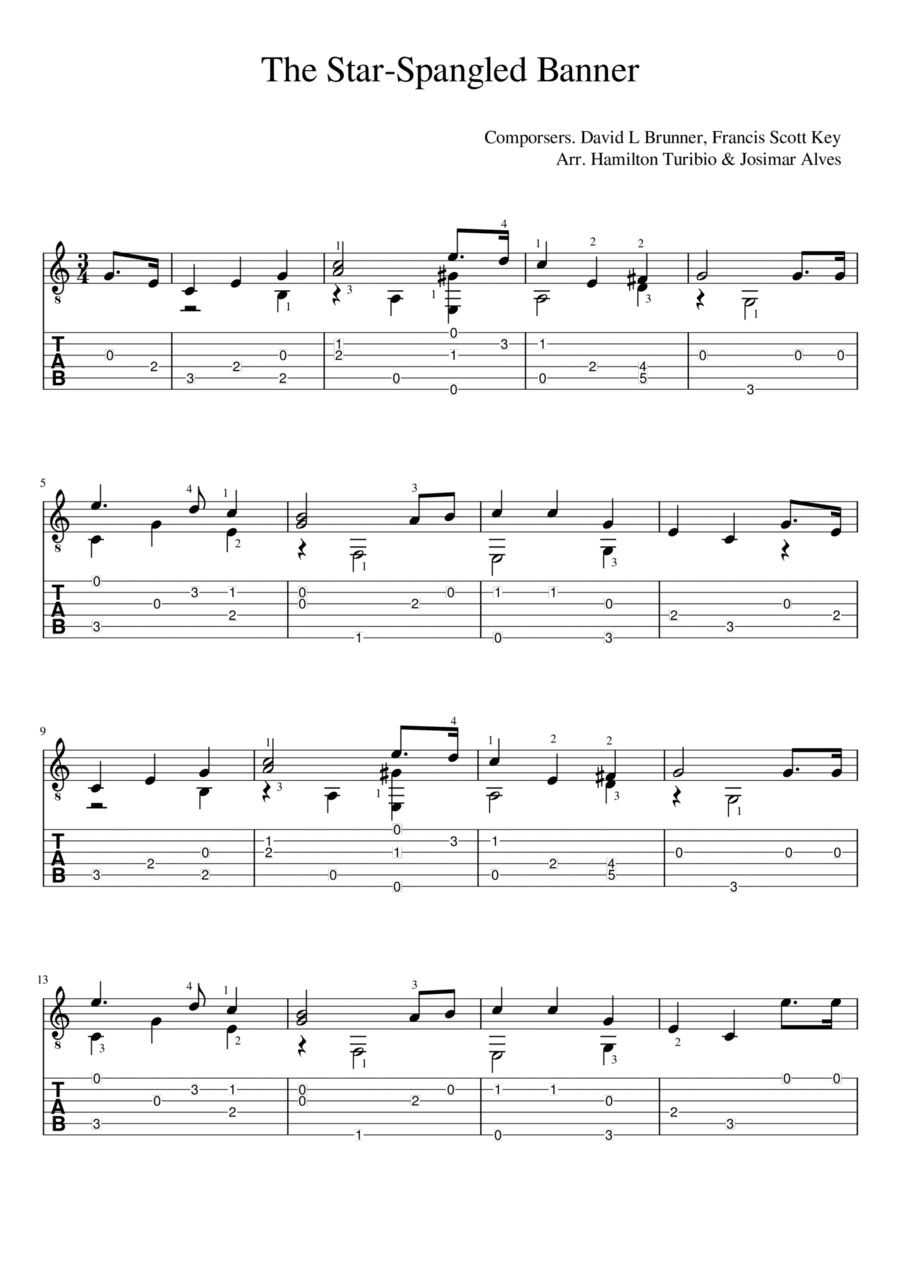 The Star-Spangled Banner (arr. Josimar Alves Fonseca)