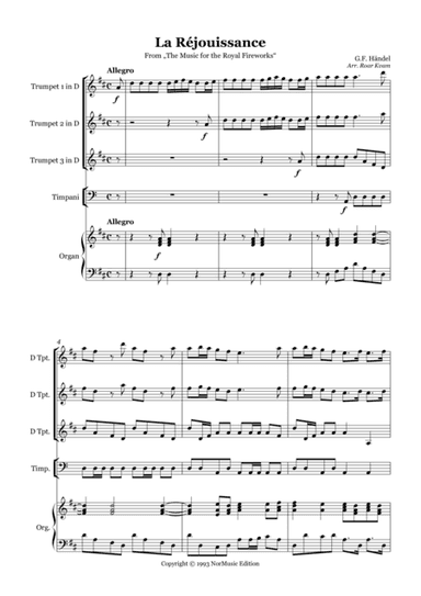 La Réjouissance from Music for the Royal Fireworks (arr. Roar Kvam)