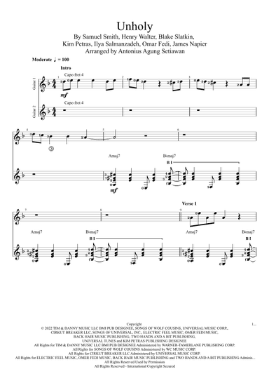 Unholy (arr. Antonius Agung Setiawan)