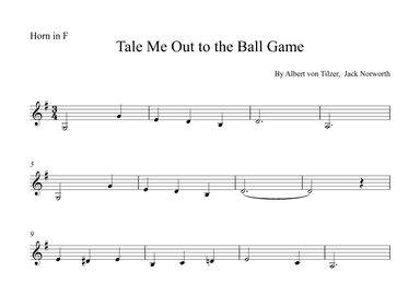 Take Me Out To The Ball Game (arr. Alex Nunes Rodrigues)