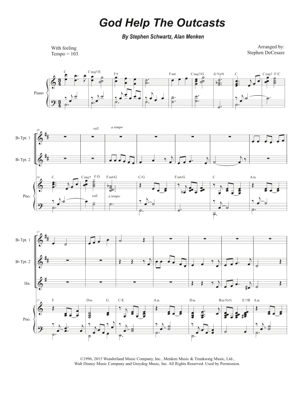 God Help The Outcasts (arr. Stephen DeCesare)