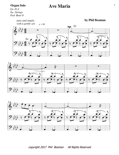 Ave Maria - organ solo