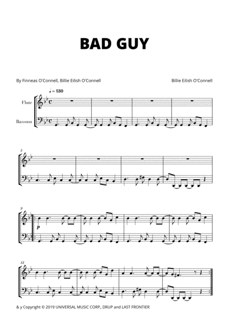 Bad Guy (arr. Cadenza Editions)