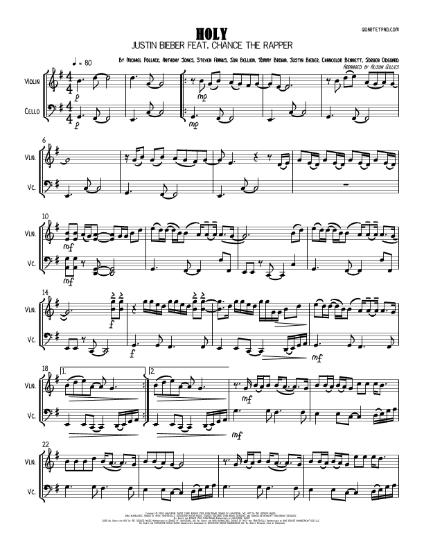 Holy (arr. Alison Gillies)