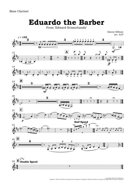 Edward Scissorhands Introduction (titles) (arr. Alistair Vennart)