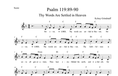 The Words Are Settled in Heaven