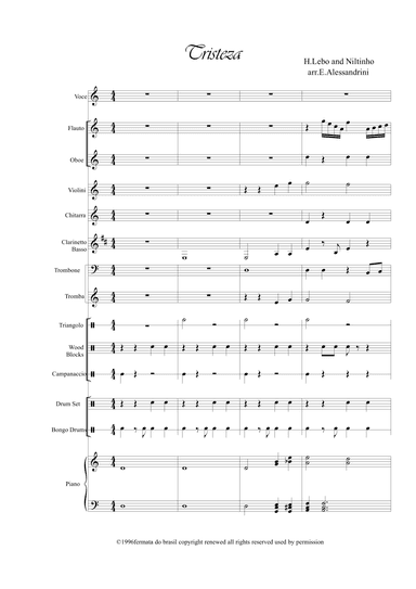 Tristeza (arr. Ester Alessandrini)