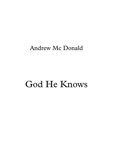 God He Knows