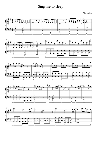 Sing Me To Sleep (arr. Alan Walker)